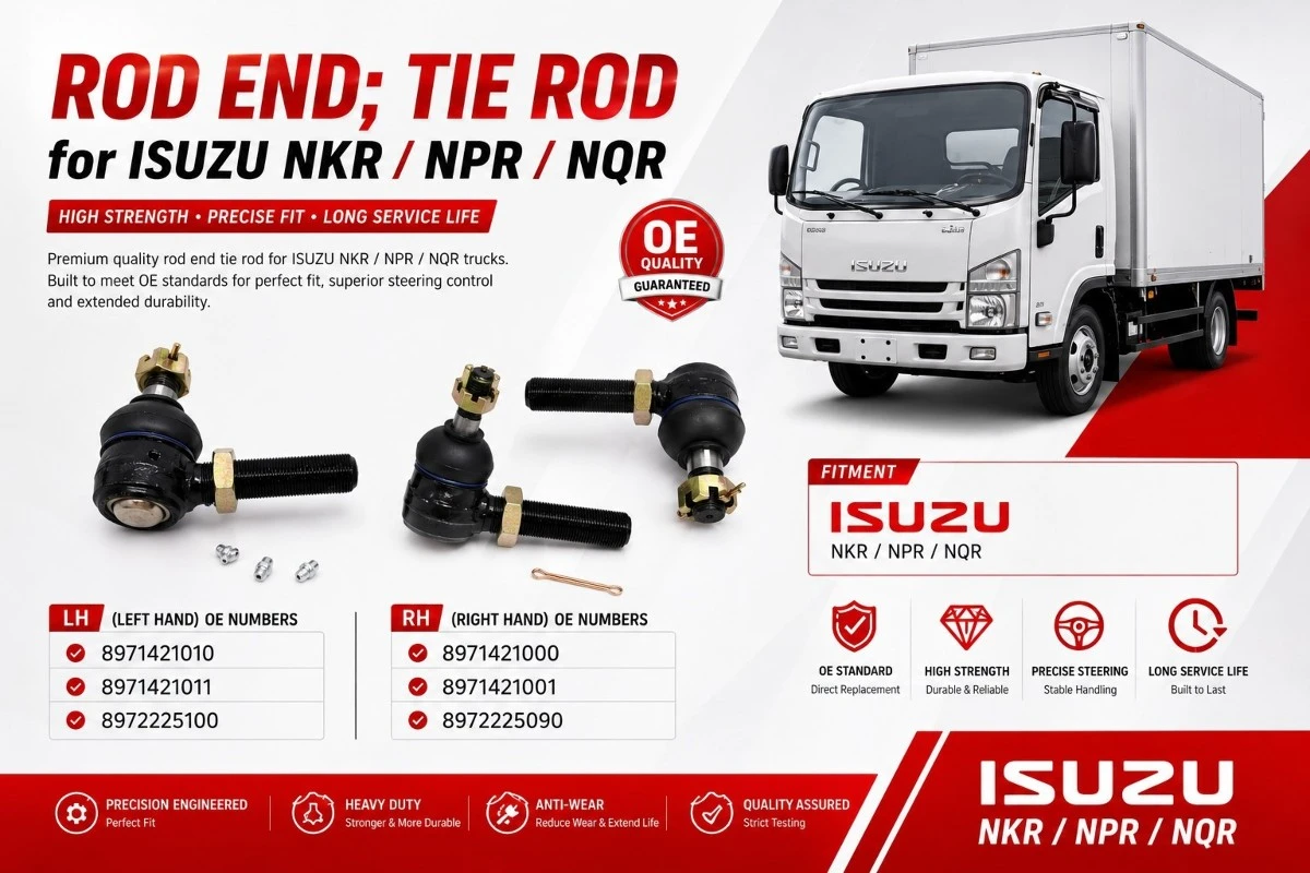 8972225100 8972225090 Tie Rod End LH / RH for Isuzu NKR / NPR / NQR Repair 8972225100 8972225090 Tie Rod End LH / RH for Isuzu NKR / NPR / NQR Repair